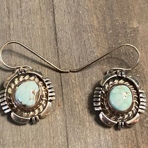 Silver and turquoise earrings